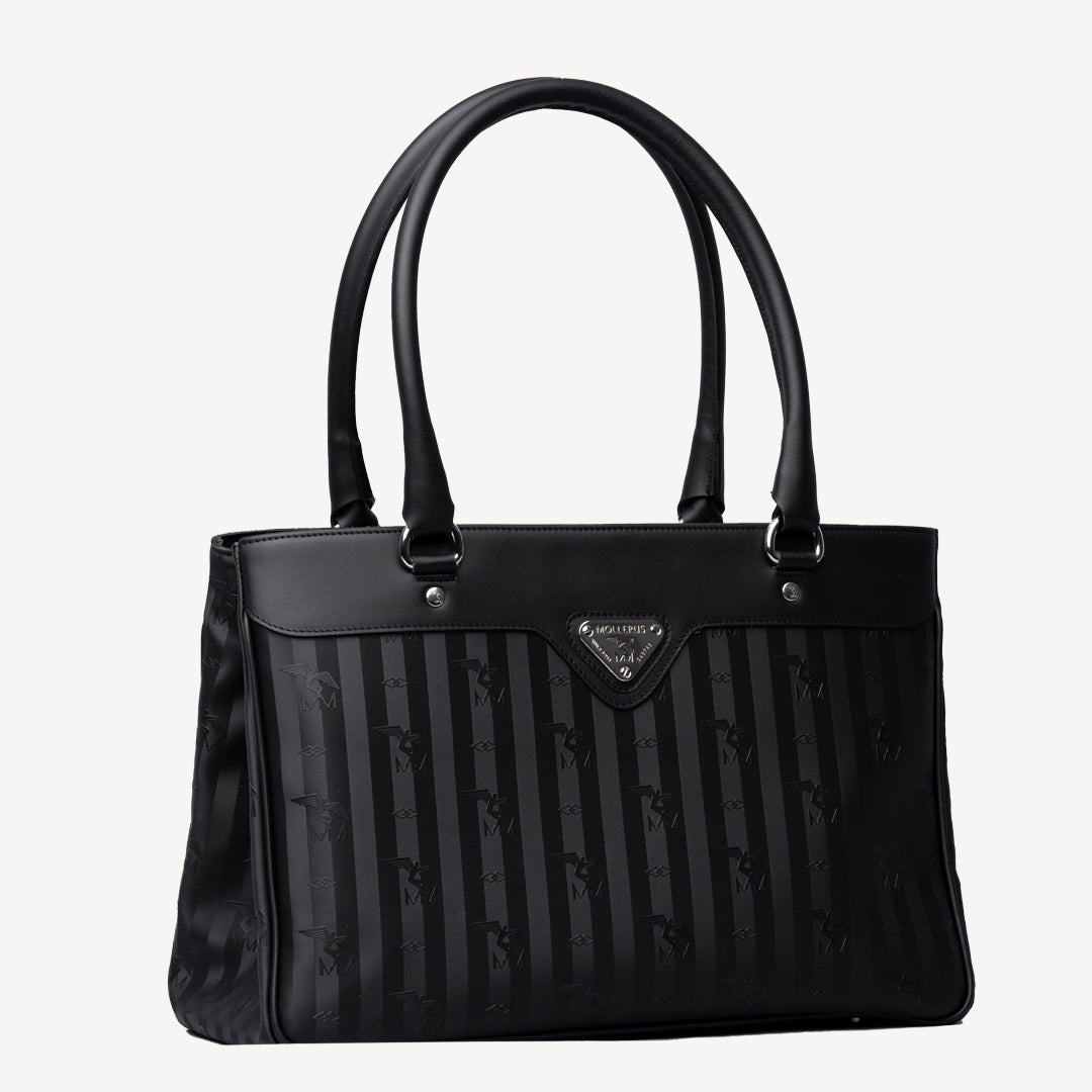SULZ | Handtasche  classic schwarz/silber - seiltich