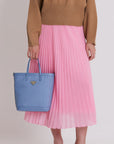 RANDA | Shopper sky blau/silber - on body