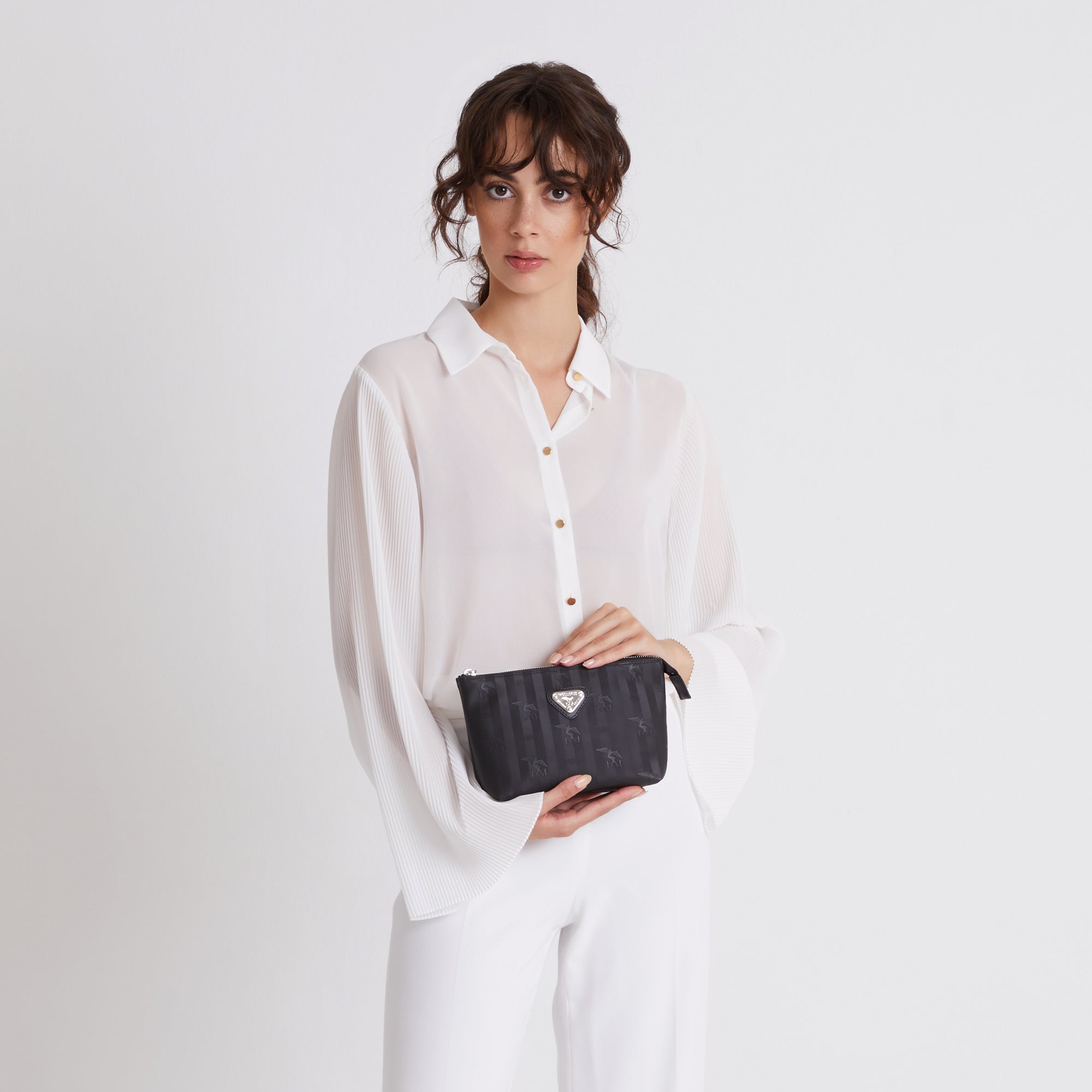 GONZEN | Necessaire classic schwarz/silber-  ON BODY