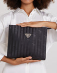 REUTE | Necessaire classic schwarz/silber - ON BODY