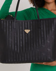 ZUERICH | Shopper classic schwarz/gold - CLOSE UP