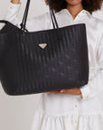 ZUERICH | Shopper classic schwarz/silber - CLOSE UP