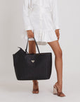 ZUERICH | Shopper classic schwarz/silber - ON BODY