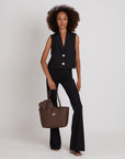 GENF | Shopper terra marrone/oro - indossato