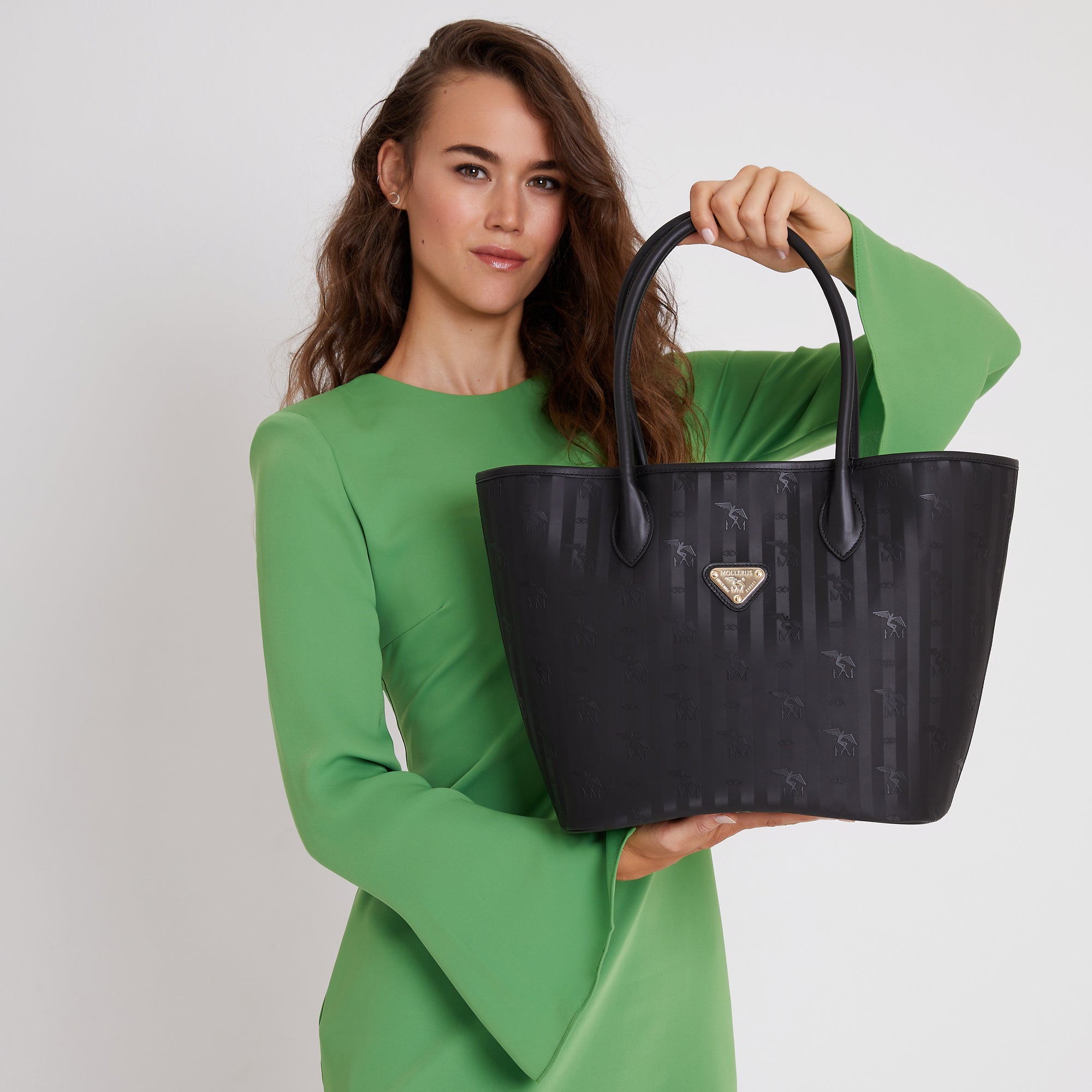 SEEHOF | Shopper classic schwarz/gold - close up