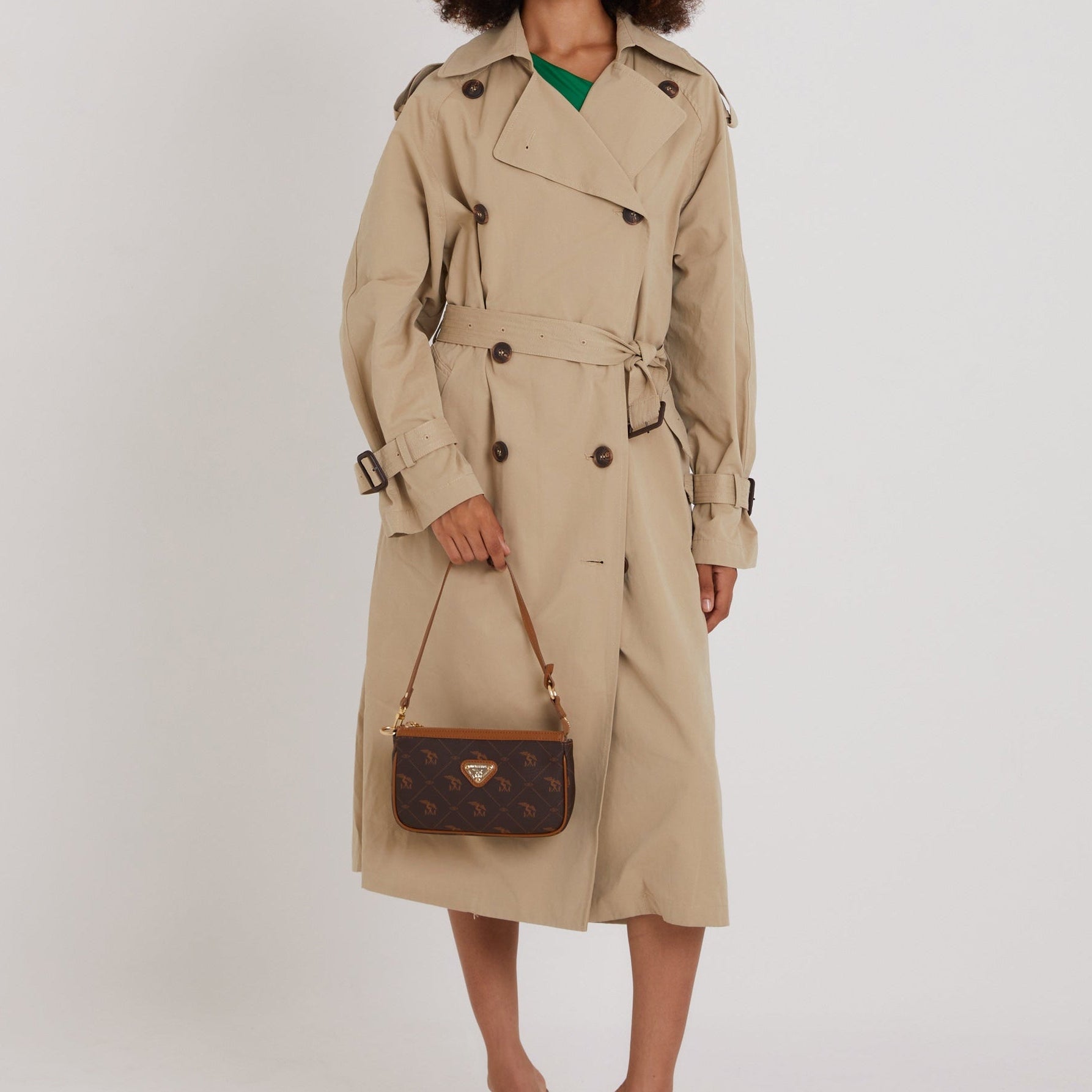 MISSY | Schultertasche Pecarus braun/beige/gold - ON BODY