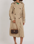 MISSY | Schultertasche Pecarus braun/beige/gold - ON BODY