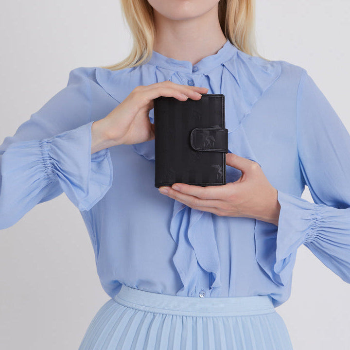 ROSEG | Portemonnaie classic schwarz/gold - FRONTAL