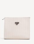 REUTE | Necessaire pearl weiss/silber- frontal