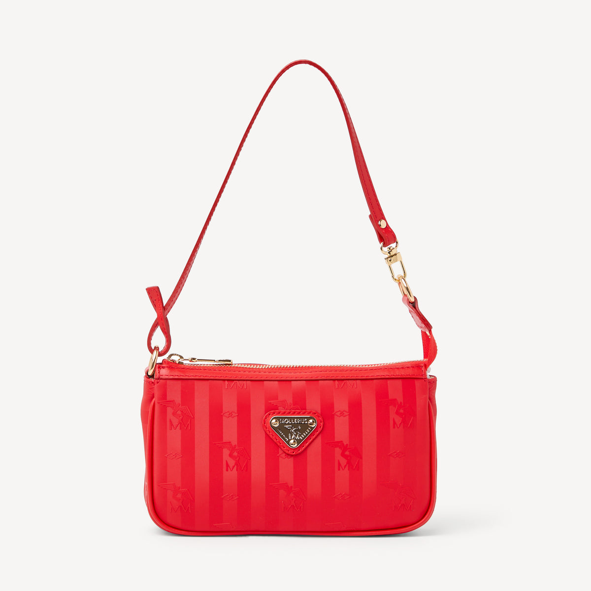 MISSY | Schultertasche cherry rot/gold - frontal