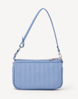 MISSY | Schultertasche sky blau/silber- VON HINTEN