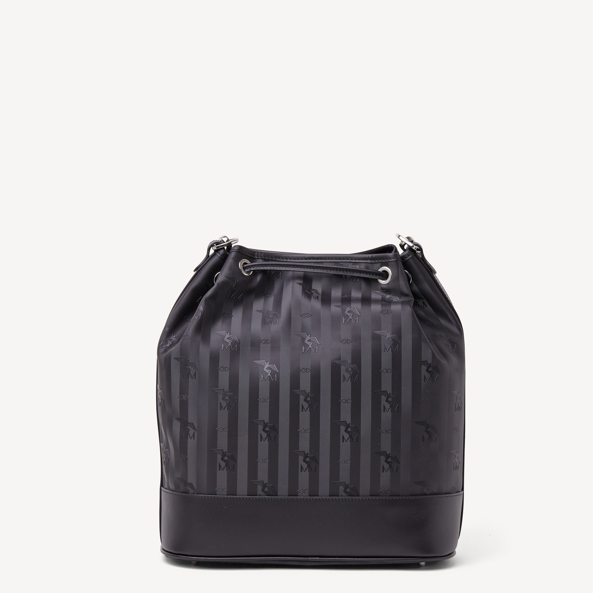 NIESEN | Beuteltasche classic schwarz/silber - VON HINTEN