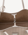 GENF | Shopper pearl weiss/silber - INNEN