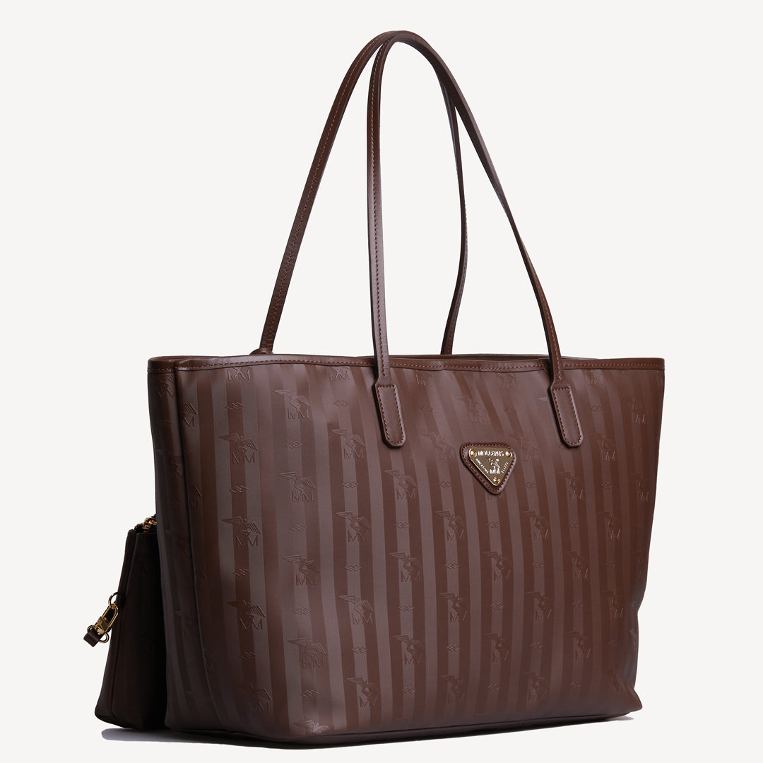 BERN | Shopper terra braun/gold - seitlich