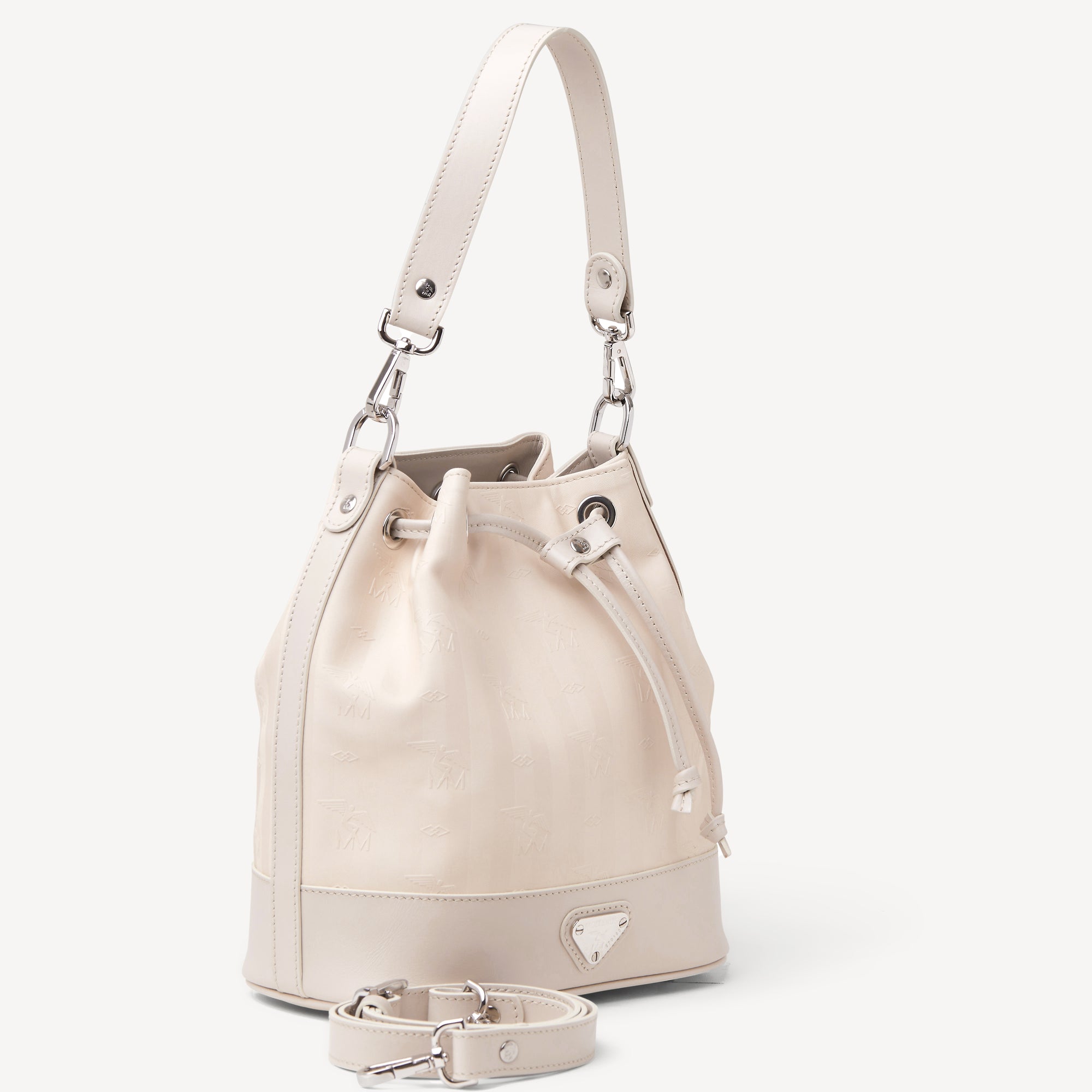 SION | Beuteltasche pearl weiss/silber - frontal