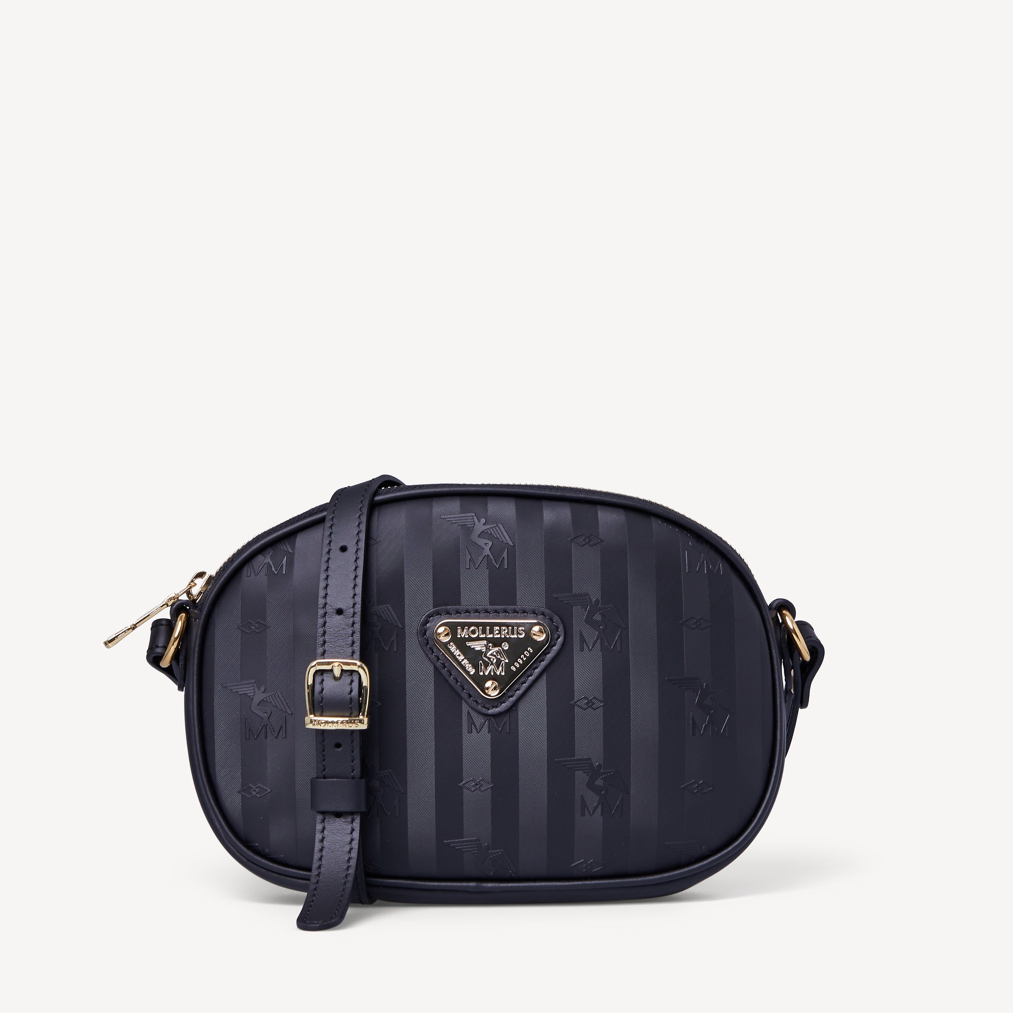 ORVIN | Umhängetasche classic schwarz/gold - frontal