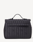 MARLY | Umhängetasche classic schwarz/silber - von hinten