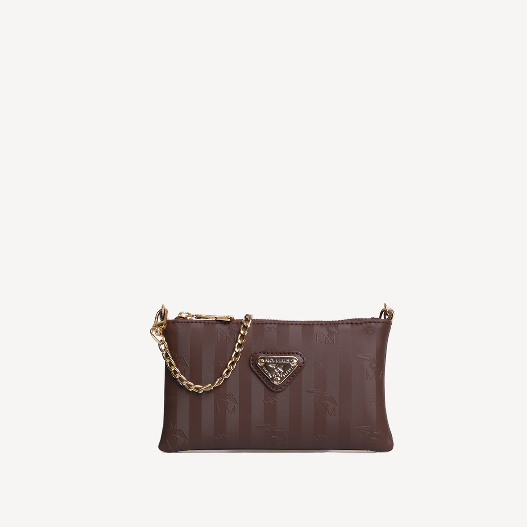 Designer bag with chain handle shoulder eye catcher