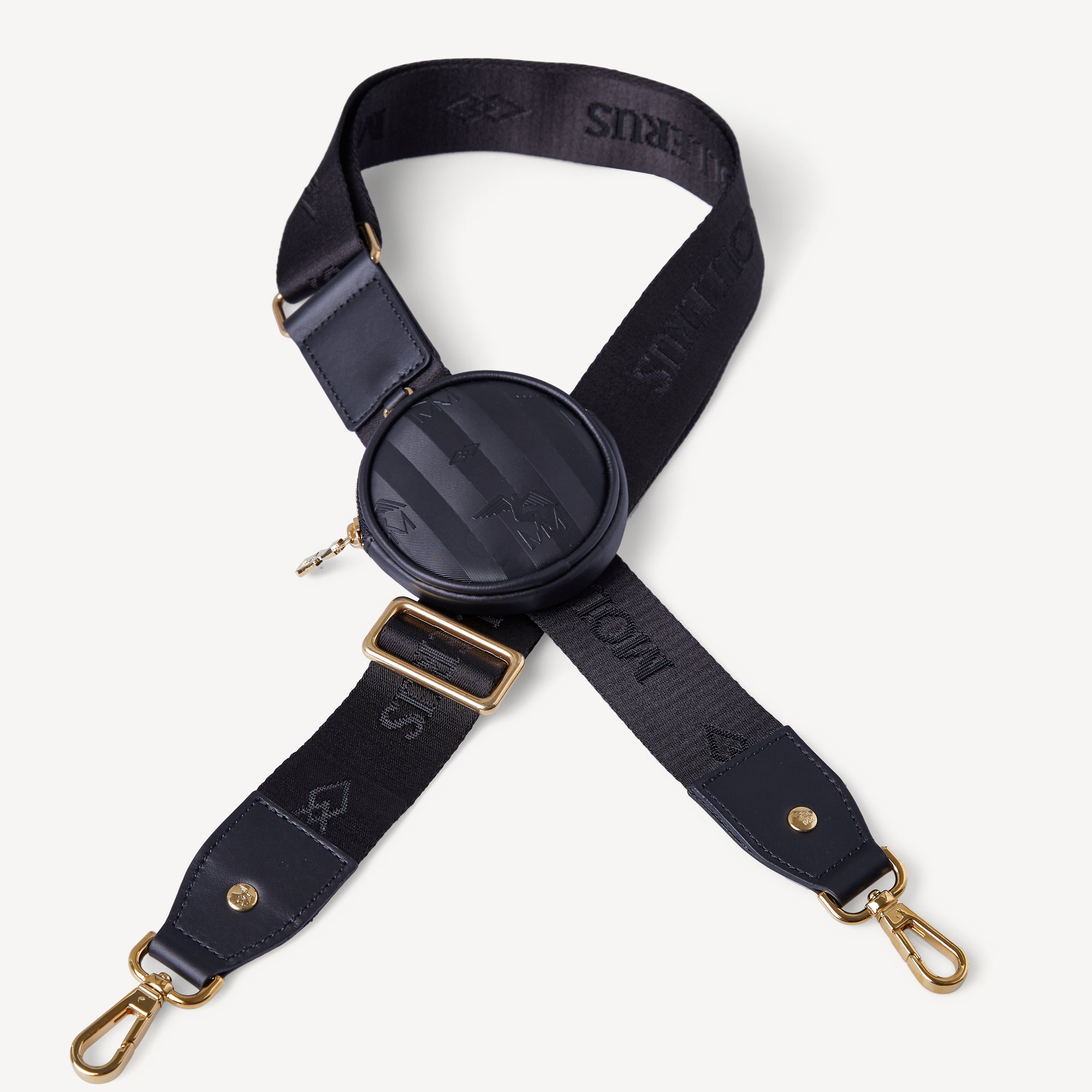 ZELL | Umhängetasche classic schwarz/gold - STRAP