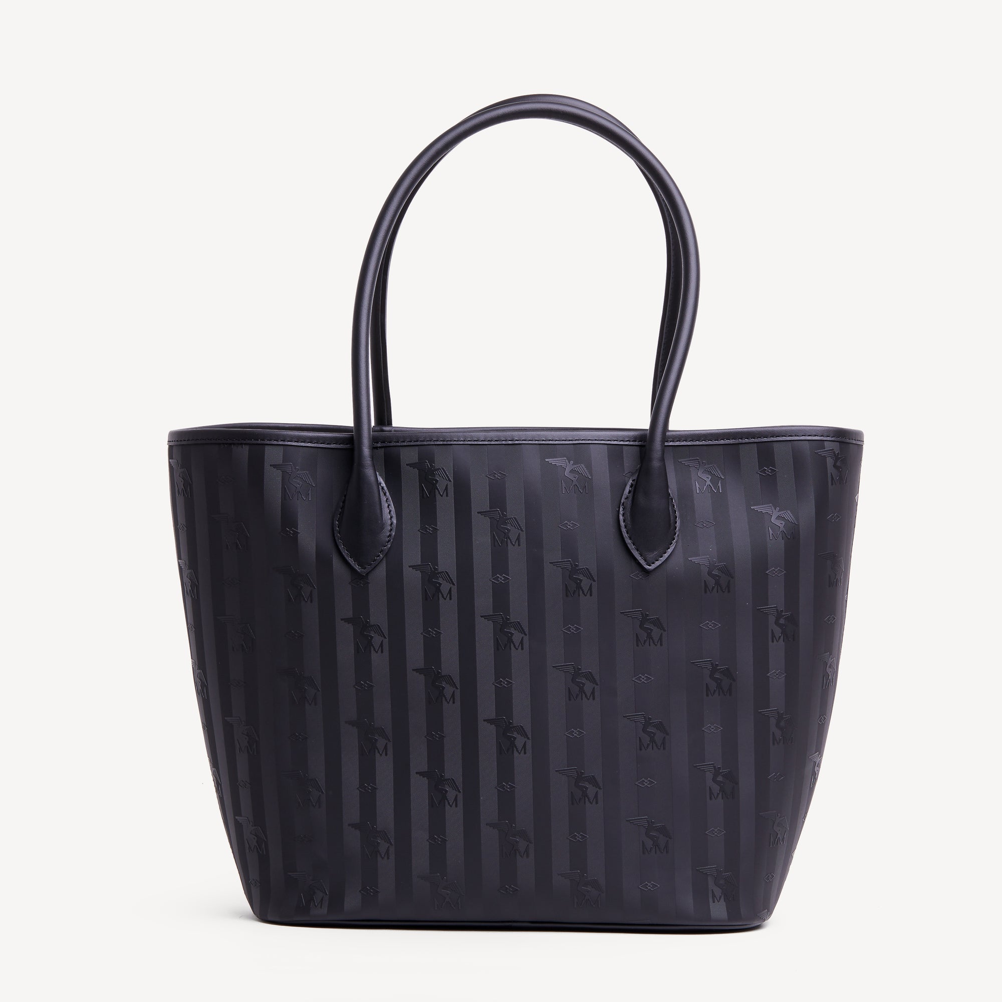 SEEHOF | Shopper classic schwarz/gold - von hinten
