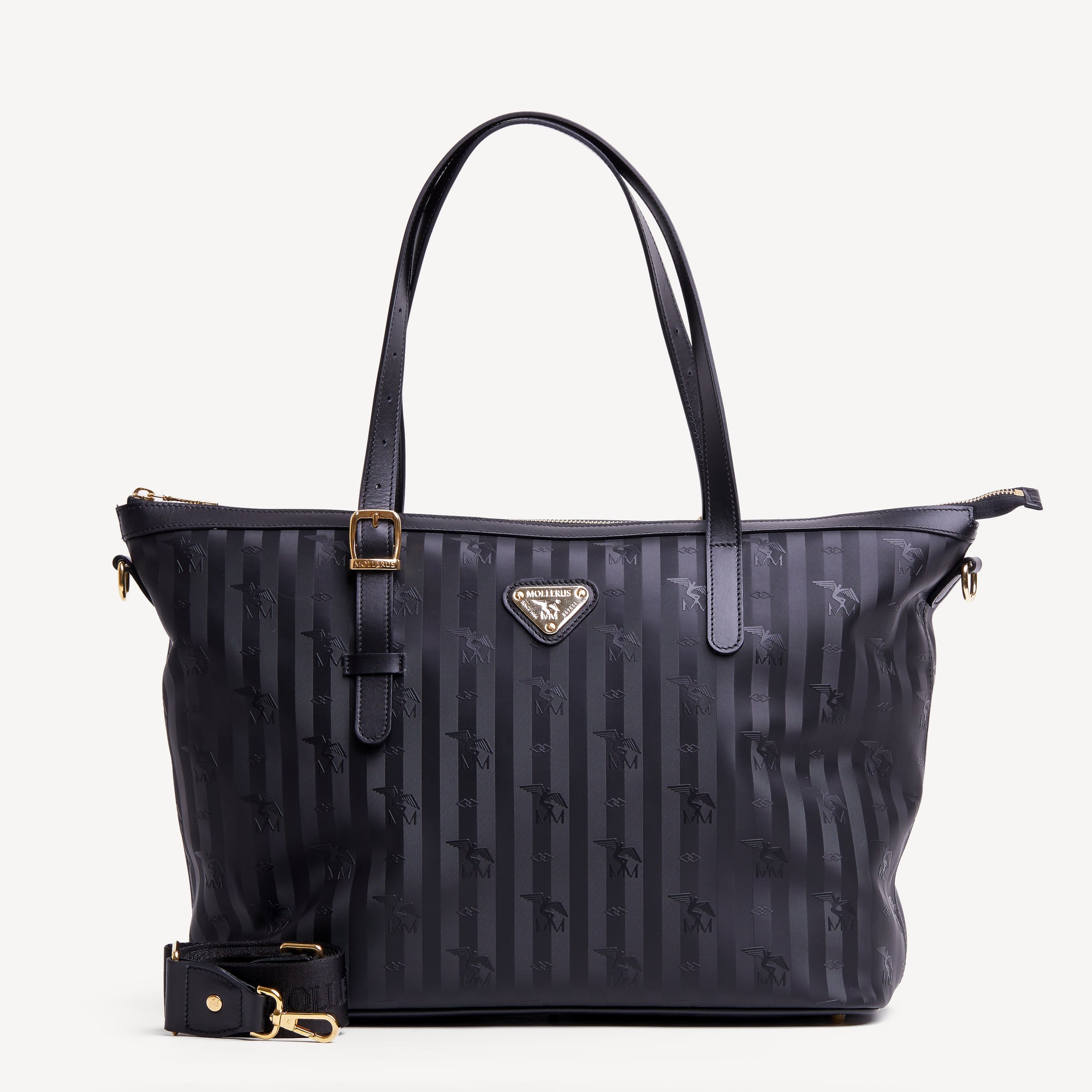 GISWIL | Businesstasche classic schwarz/gold - frontal