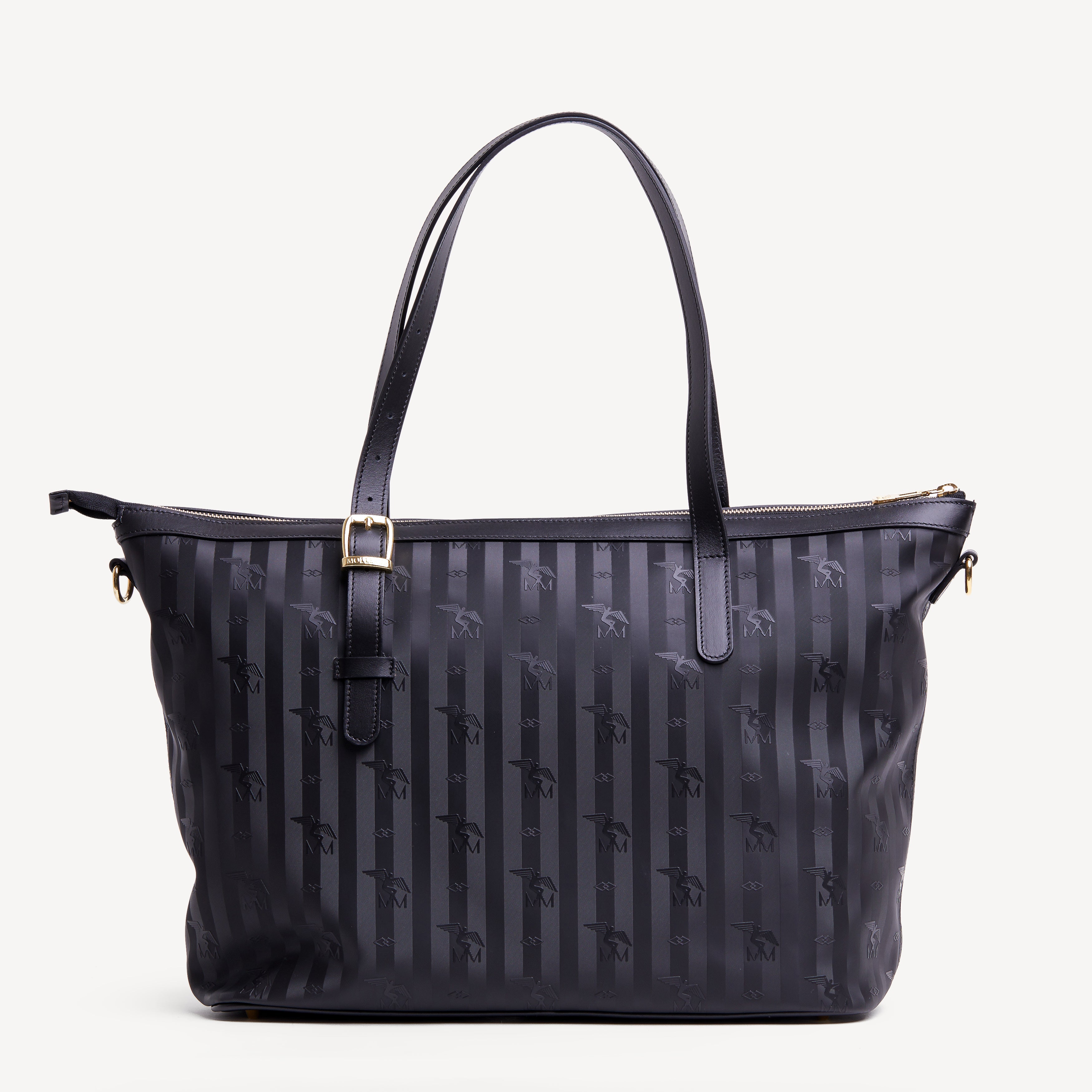 Maison Mollerus Handtasche Schwarz Mit Gold GISWIL Shopper With