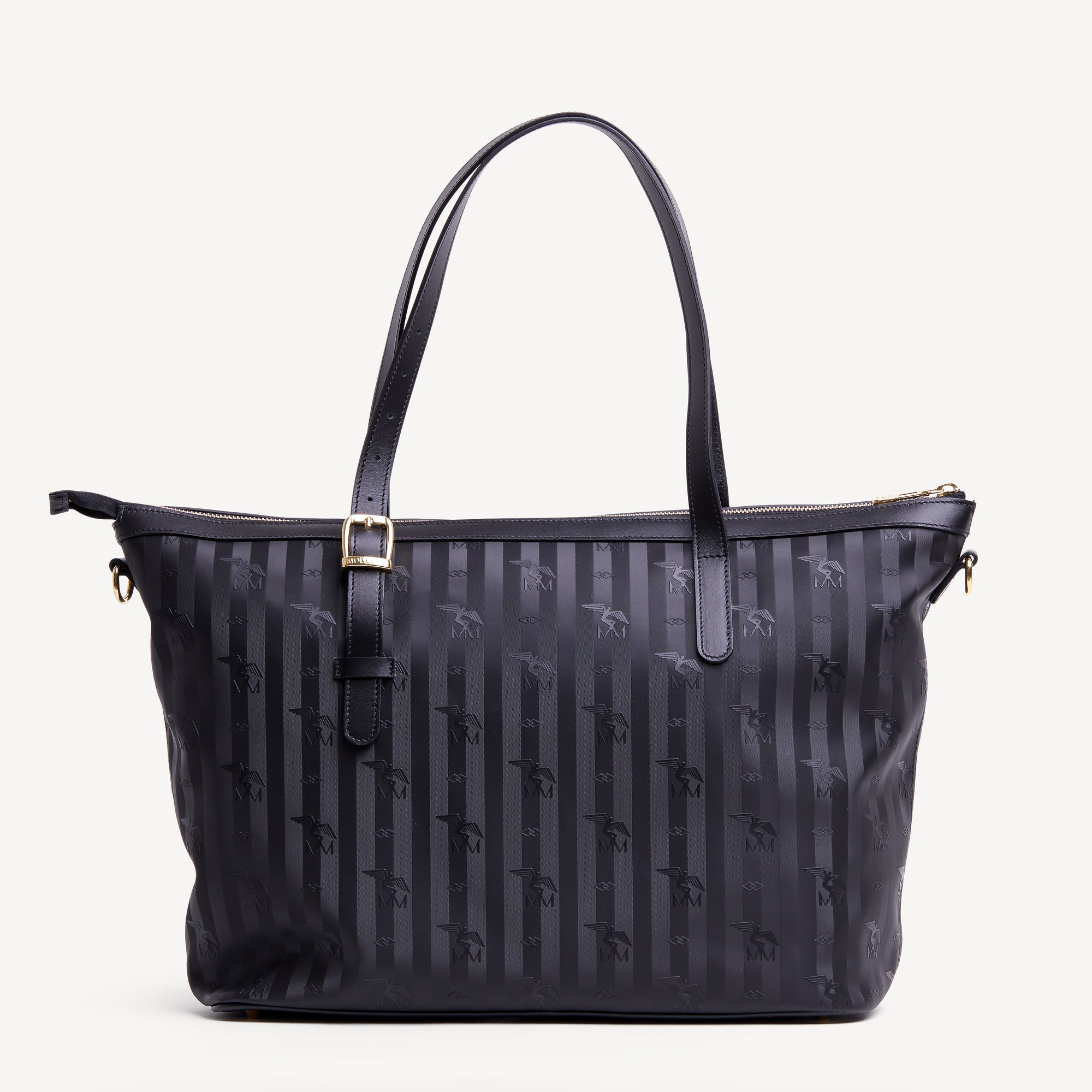 GISWIL | Businesstasche classic schwarz/gold - von hinten