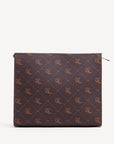 REUTE | Necessaire Pecarus braun /beige/gold-  von hinten