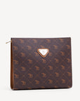 REUTE | Necessaire Pecarus braun /beige/gold- seitlich