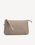 PIZOL | Necessaire taupe grau/gold - frontal