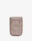 STEG | Handyportemonnaie taupe grau/gold - von hinten