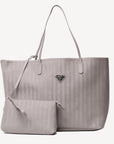 ZUERICH | Shopper taupe grau/gold - frontal