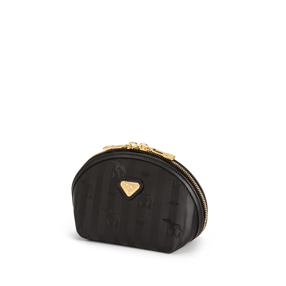 GAEBRIS | Necessaire classic schwarz/gold - SEITLICH
