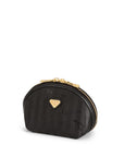 GAEBRIS | Necessaire classic schwarz/gold - SEITLICH