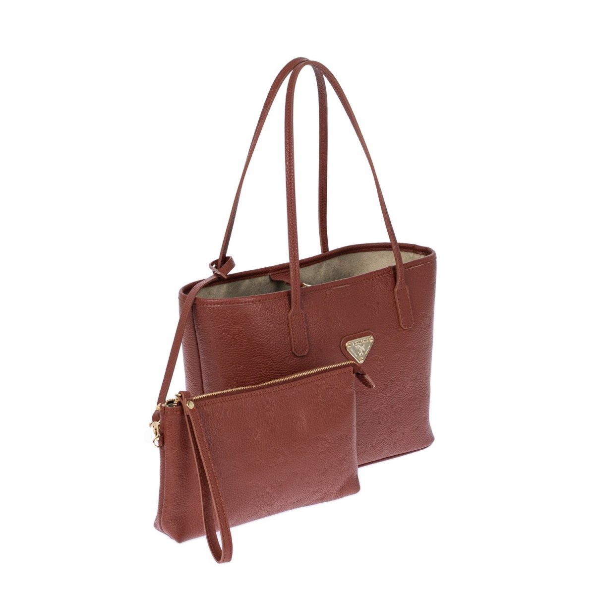 GENF | stampato/cognac/gold - Maison Mollerus