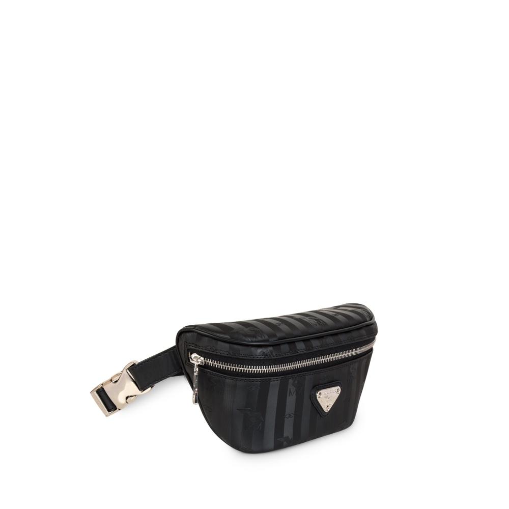 GRINDELWALD | Bauchtasche classic schwarz/silber -SEITLICH