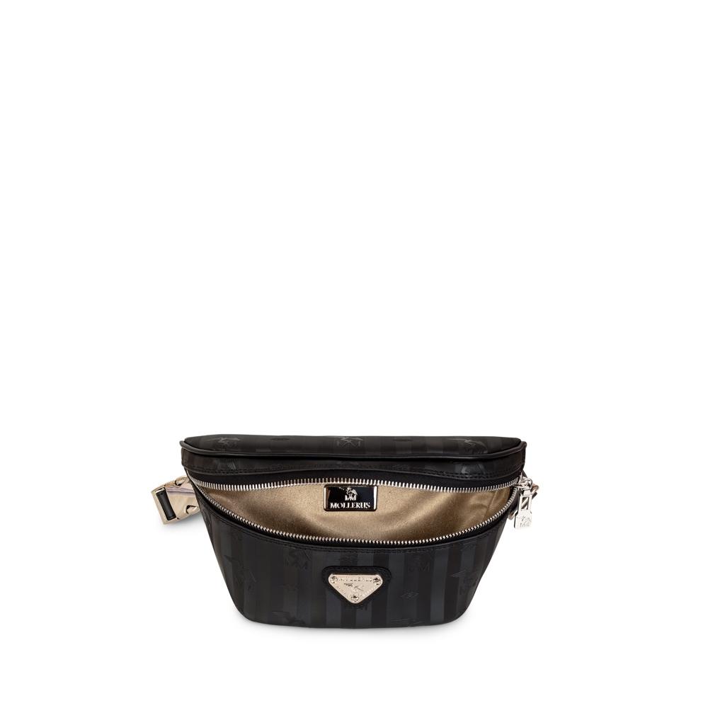 GRINDELWALD | Bauchtasche classic schwarz/silber - INNEN