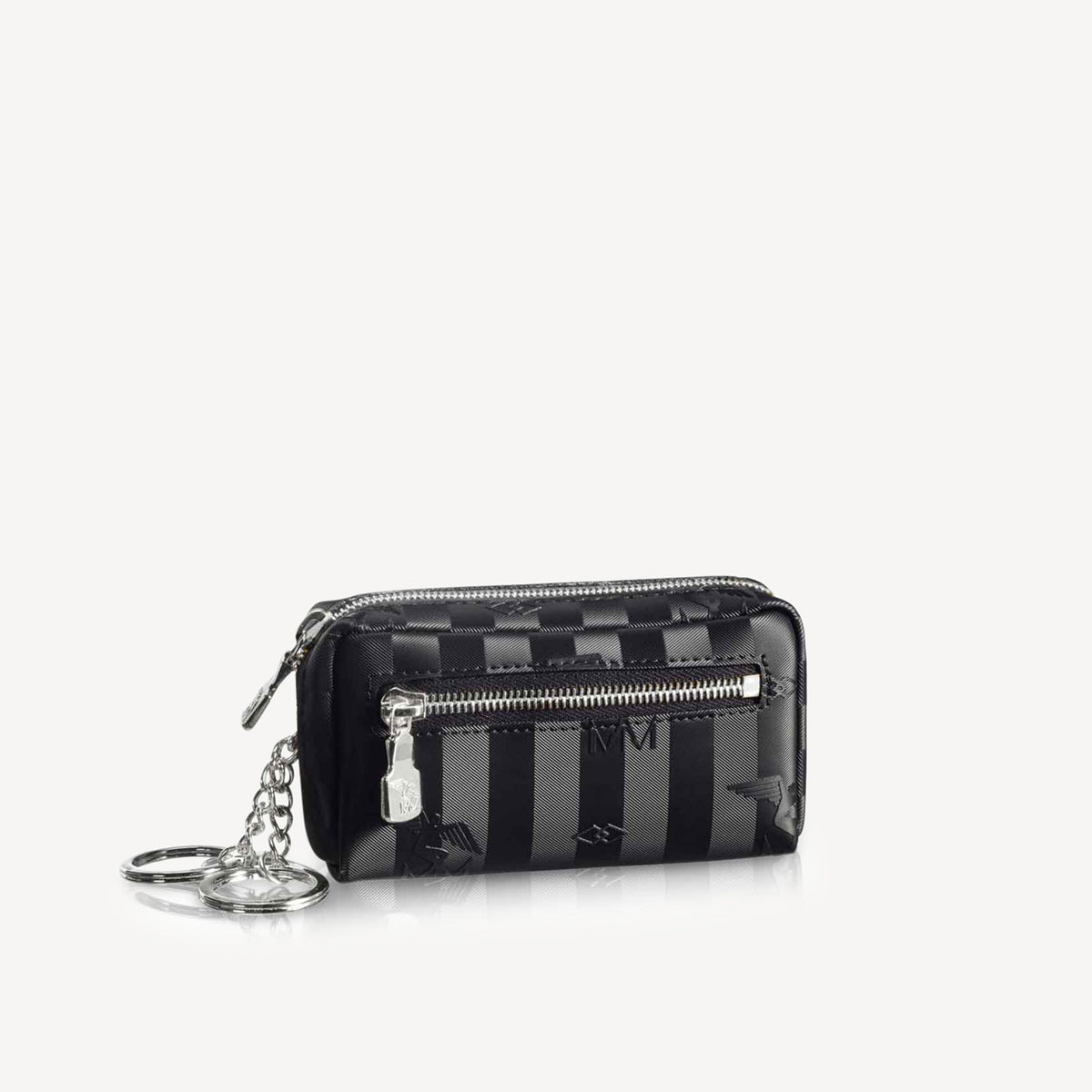 DOM | Schlüsseletui classic schwarz/silber