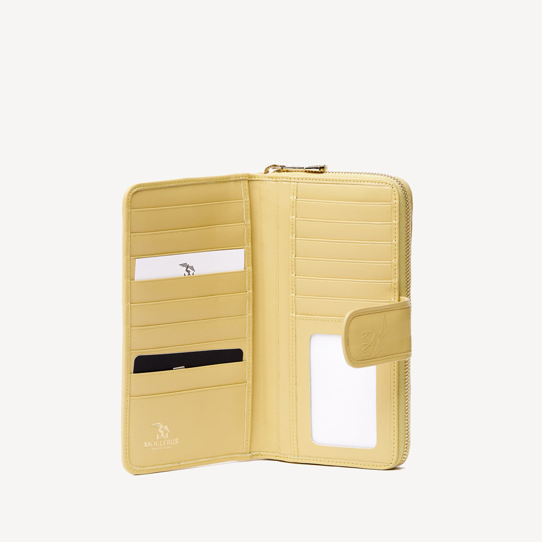 MATTERHORN | Portemonnaie ginger gelb/gold seitlich offen