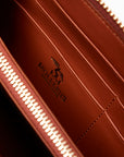CLARIDEN | Portemonnaie sahara braun/gold- detail