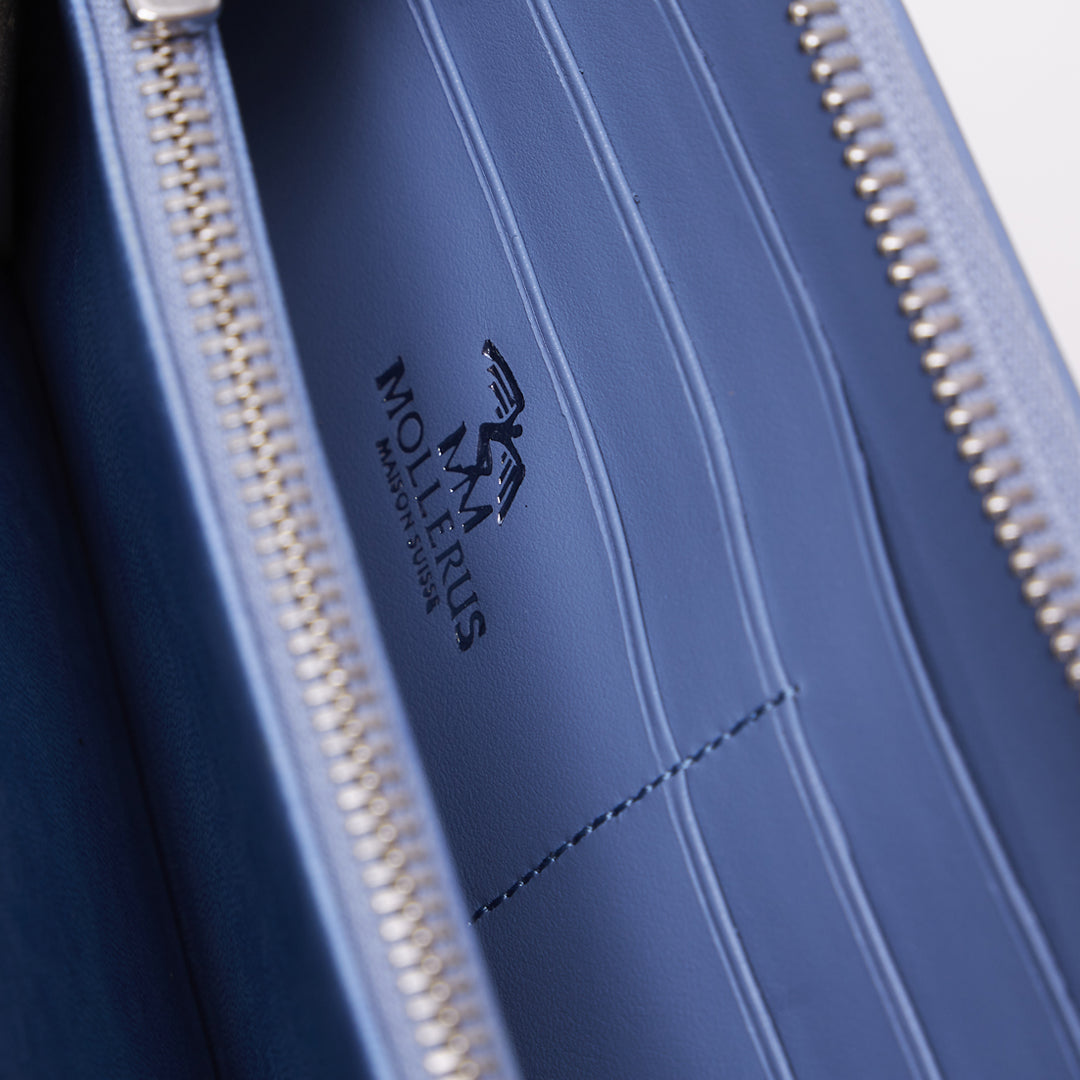 CLARIDEN | Portemonnaie sky blau/silber -DETAIL