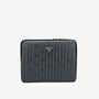 ROETI | Laptoptasche classic schwarz/silber von vorne