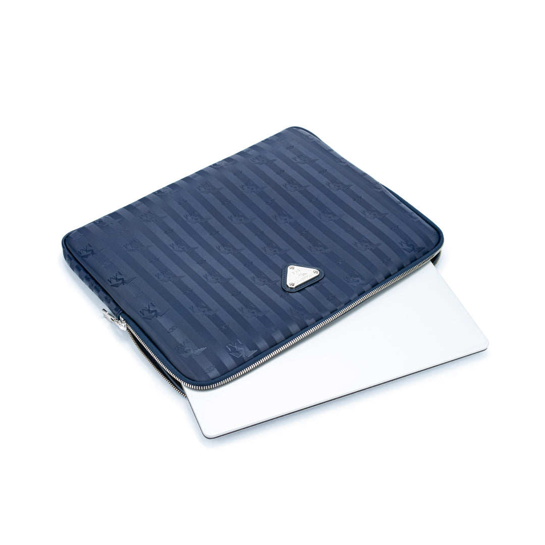 ROETI | Sacoche pour ordinateur portable bleu foncé/argenté