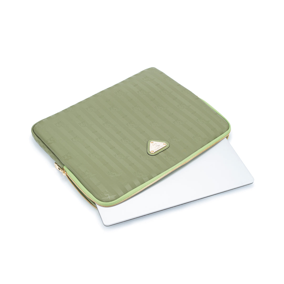 ROETI | Sacoche pour ordinateur portable plant vert/or