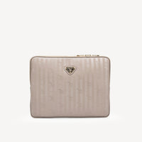 ROETI | Sacoche pour ordinateur portable taupe gris/or
