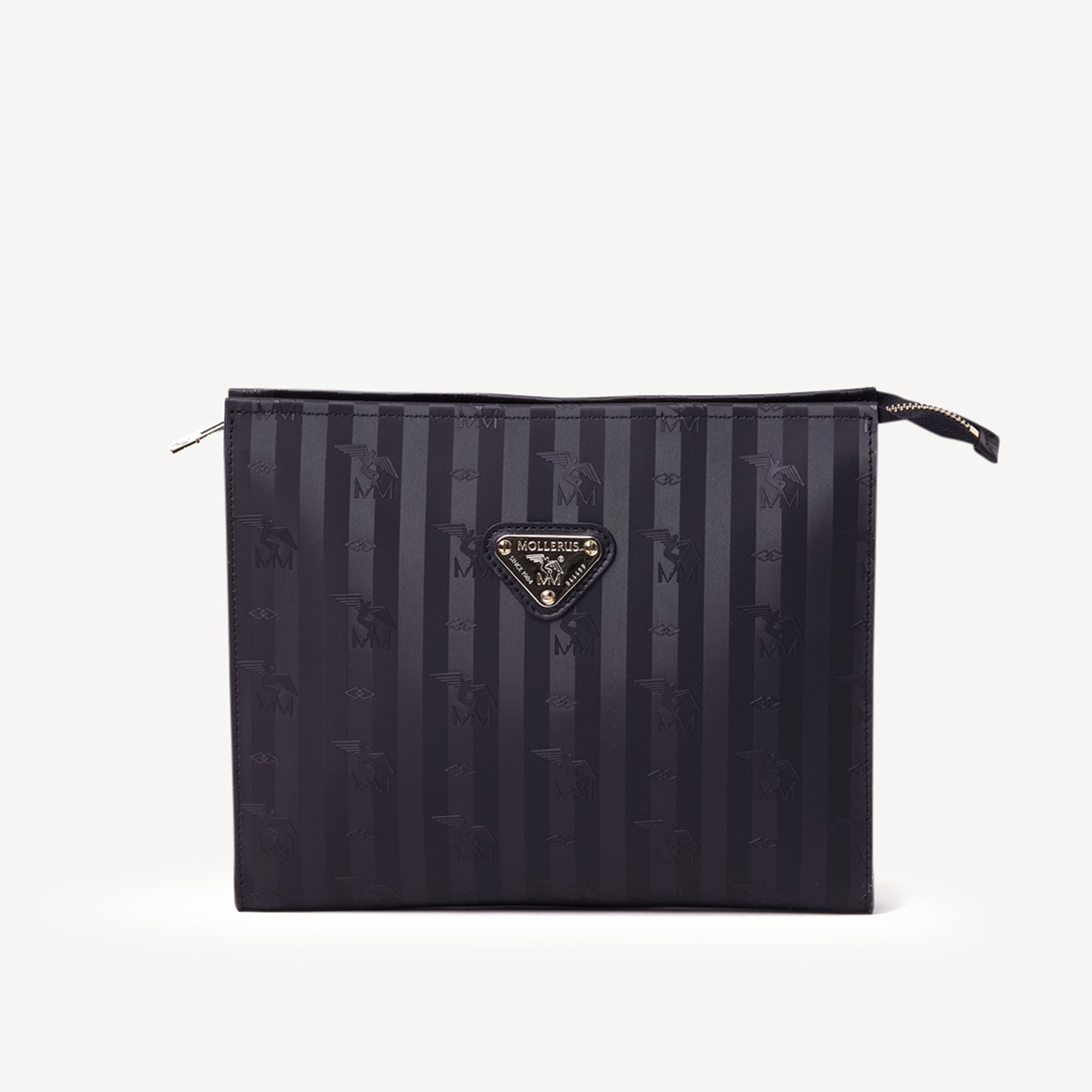 REUTE | Necessaire classic schwarz/gold - frontal