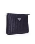 REUTE | Necessaire classic schwarz/silber - SEITLICH
