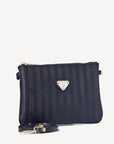 TAMINS | Umhängetasche classic schwarz/gold seitlich