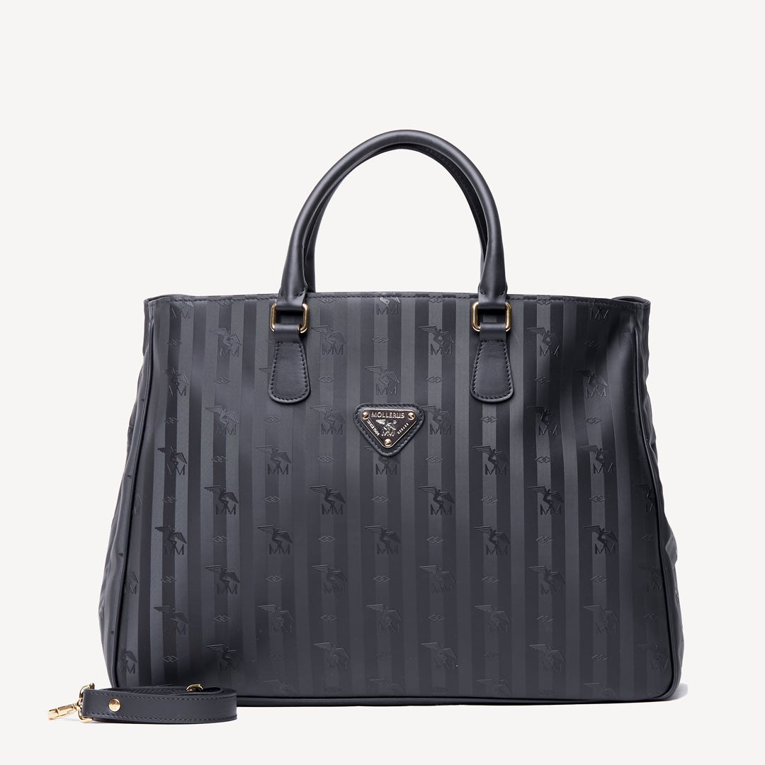 UMIKEN | Handtasche classic schwarz/gold frontal