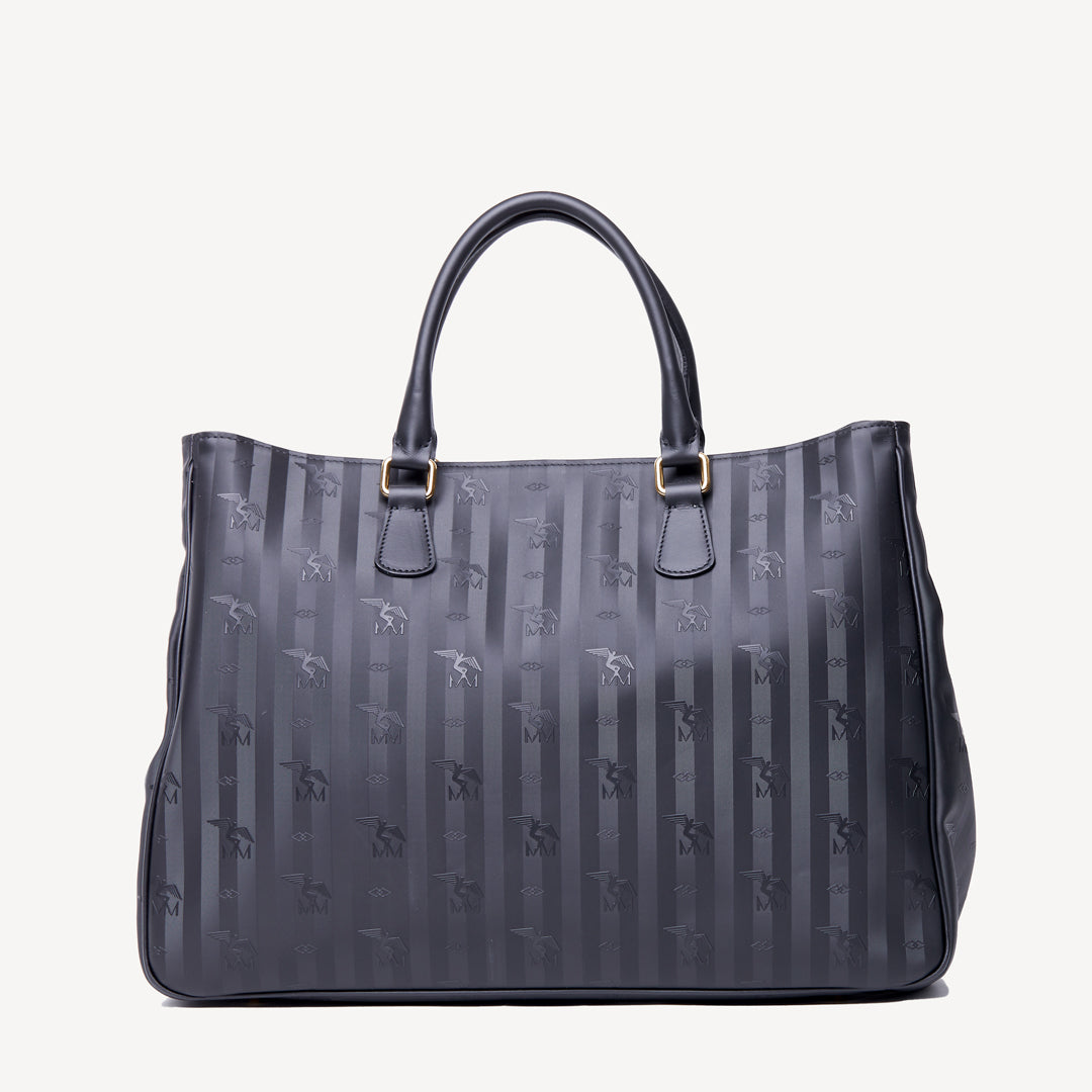 UMIKEN | Handtasche classic schwarz/gold hinten